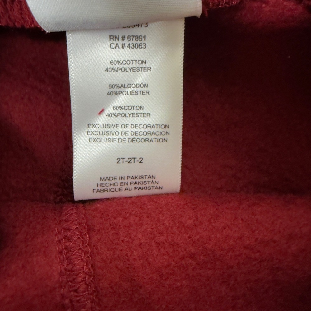 NFL Washington Commanders 2 Piece Set Grey Burgundy New Kids 2T - Picture 6 of 8